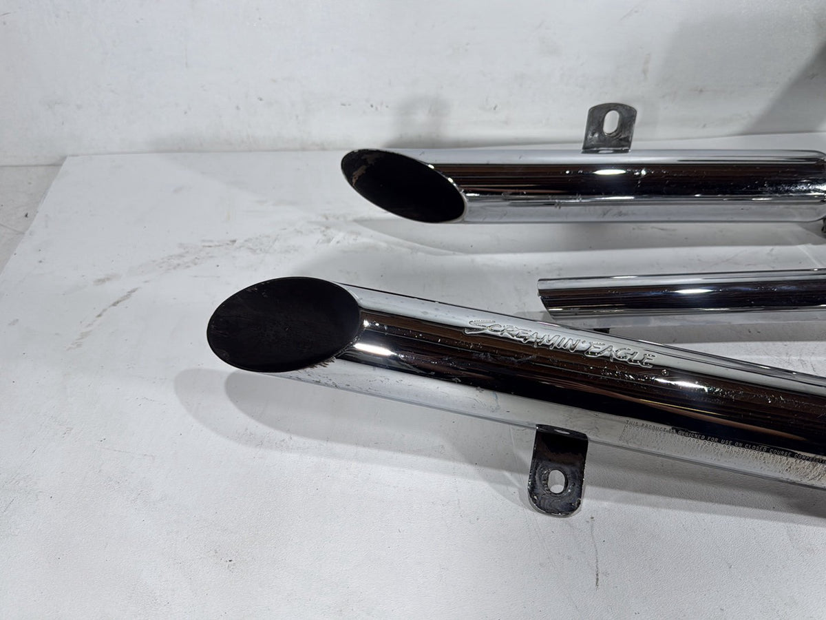 2001 Harley Sportster 88 XLH883 Exhaust Header Muffler Pipes Screamin Eagle SCRATCHED