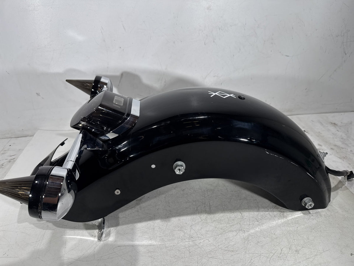 2010 Harley Road King Touring Police OEM Rear Wheel Fender & Turn Signals Bar