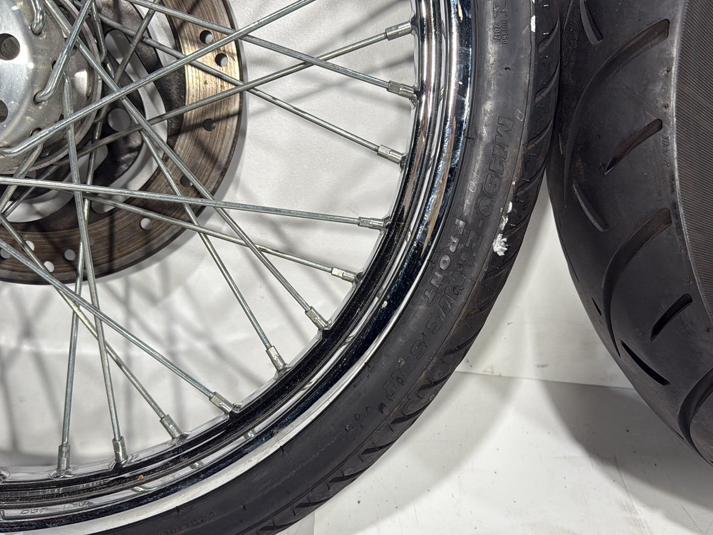 Harley-Davidson Misc  Front Rear Wheel Rim Tire Spoked 43700-05A , 43085-97