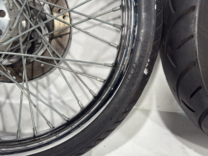 Harley-Davidson Misc  Front Rear Wheel Rim Tire Spoked 43700-05A , 43085-97