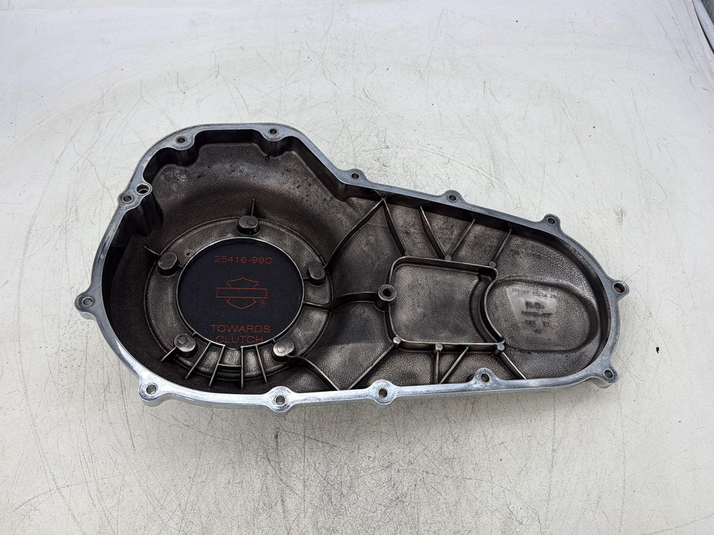 2007 Harley Touring FLHTC Electra Glide Classic OEM Outer Primary Clutch Cover