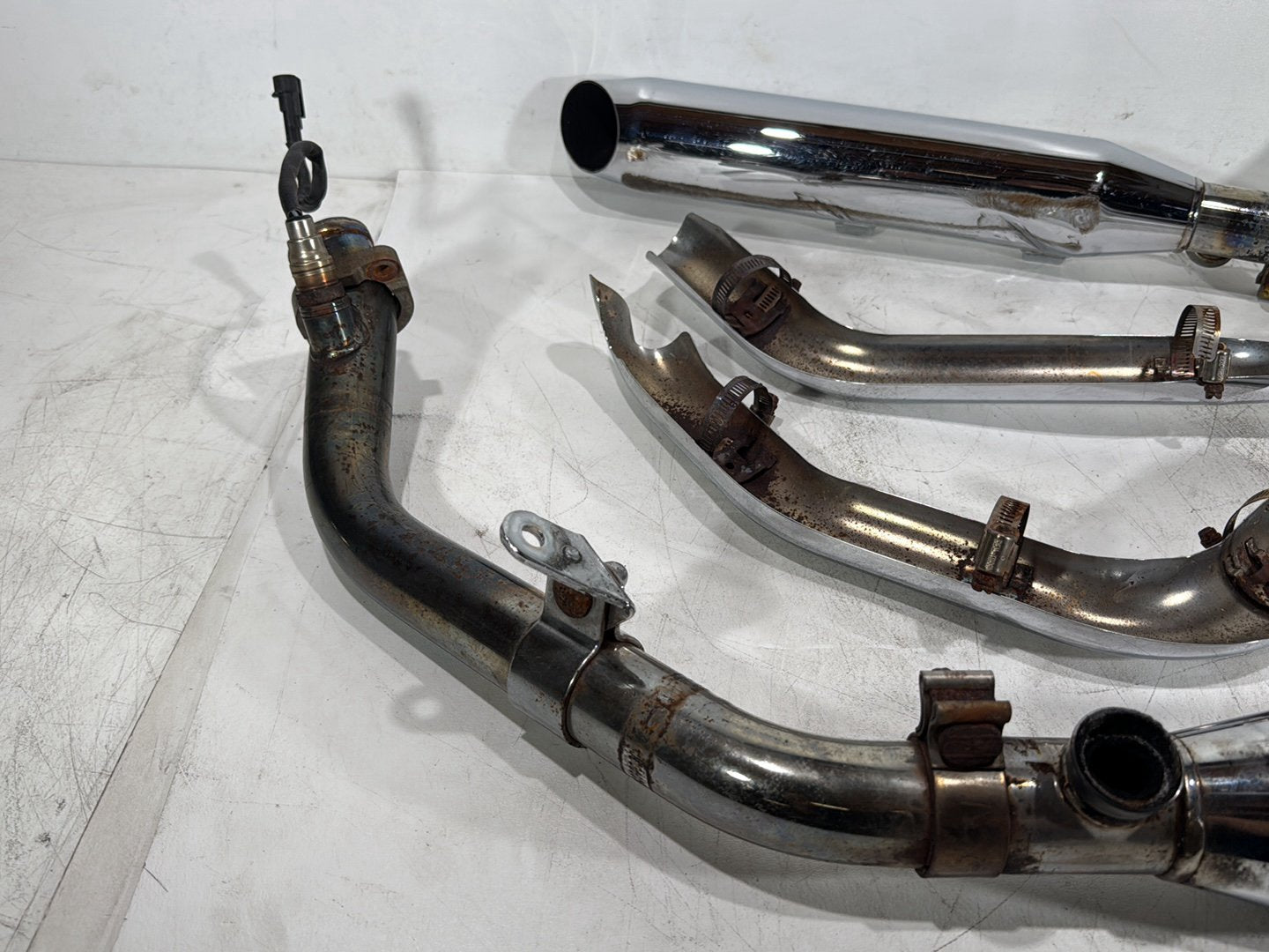2013 Harley Forty-Eight Sportster 1200X OEM Exhaust Header Pipes Muffler