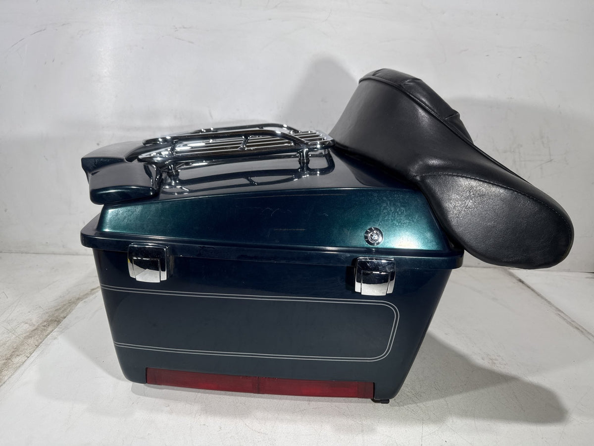 01 Harley Electra Glide Touring Classic OEM Pass Backrest Tour Pak Luggage NOKey