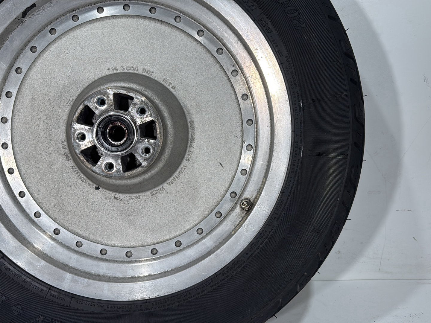 1997 Harley Softail Fat Boy FLSTF OEM Rear Wheel Rim Tire MT90B16 74H, 16"