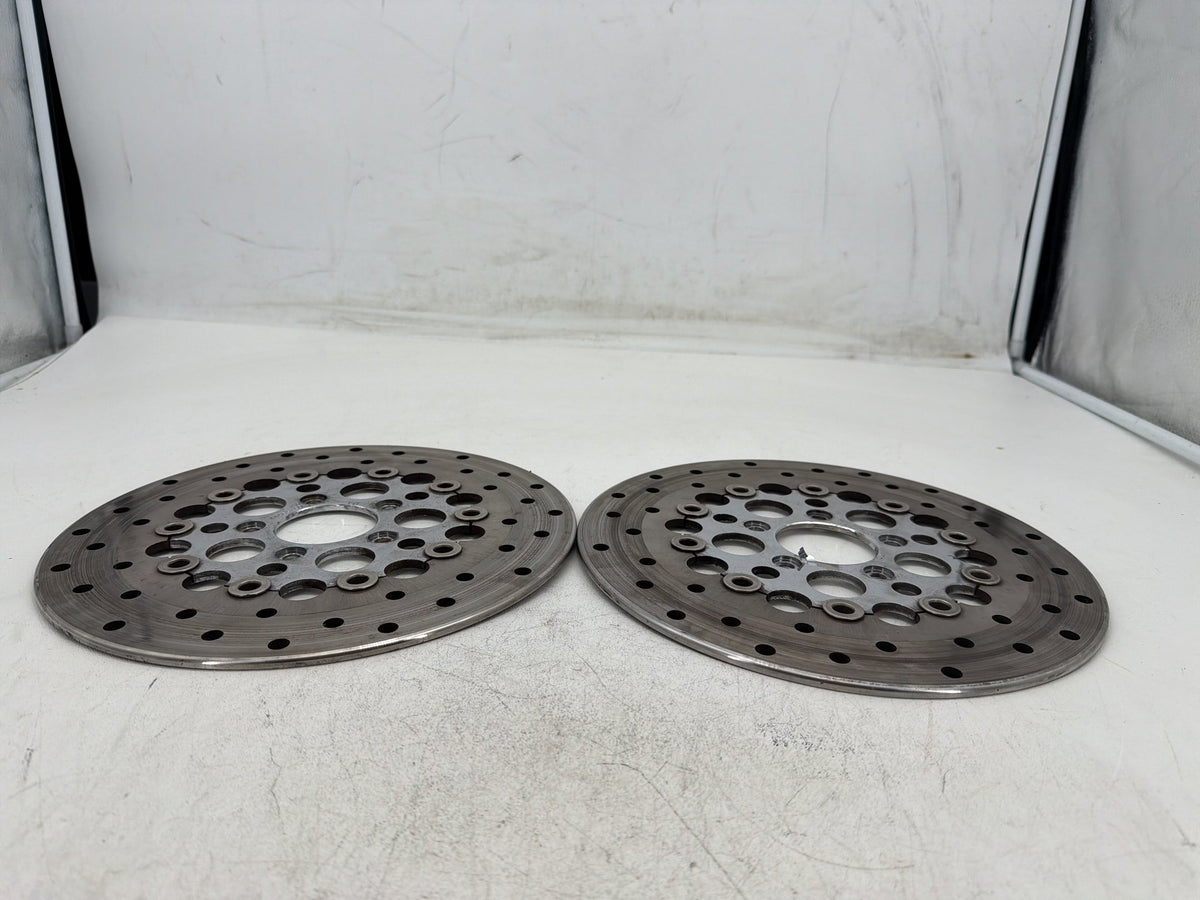 2007 Harley Electra Glide Touring CVO Eagle OEM Front Brake Rotors Disc Pair