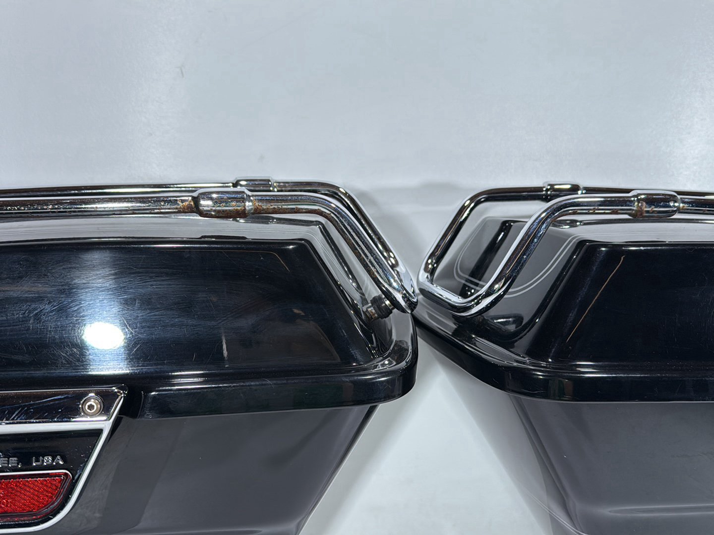 2008 Harley Touring FLHTCU Electra Glide Ultra OEM Left Right Saddlebags Luggage NOKey