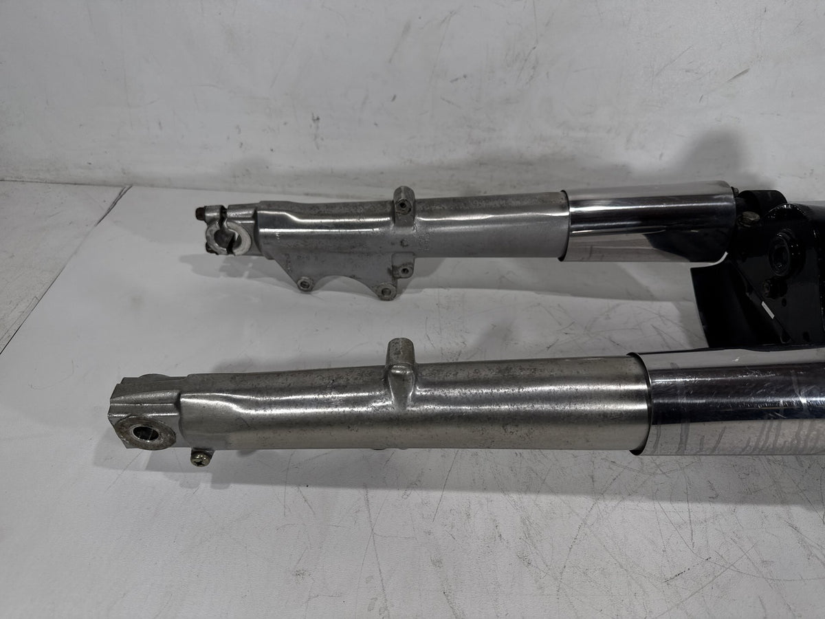 93 Harley Electra Touring Sport Front Triple Tree Set & LH RH Fork Legs Sliders
