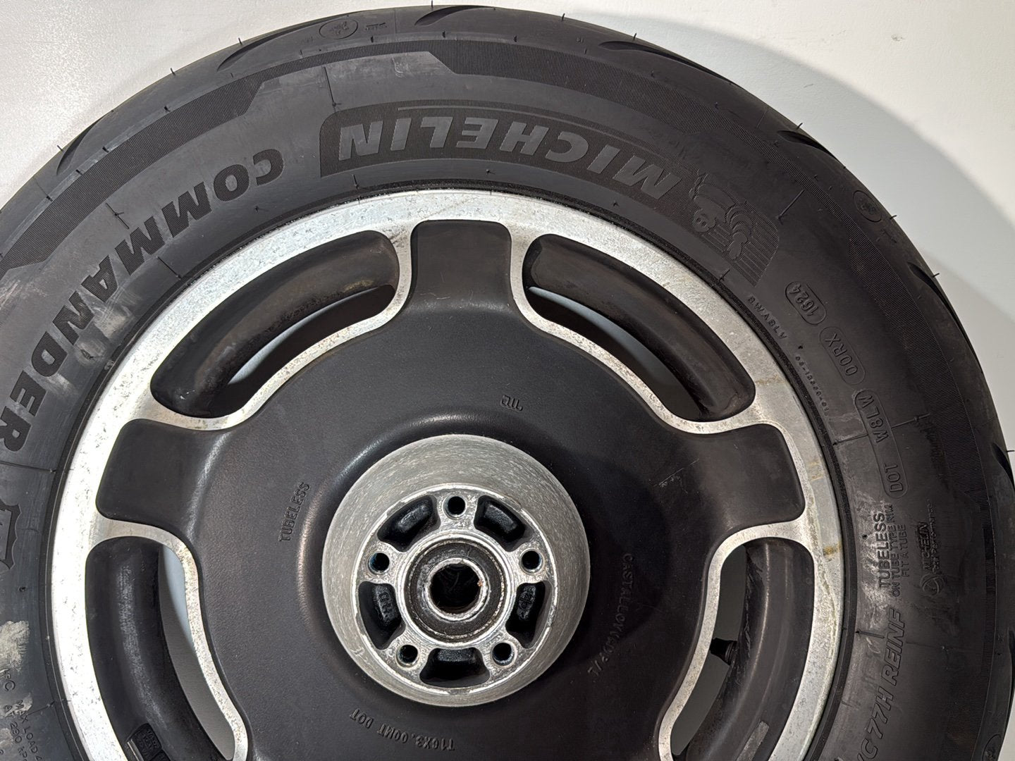 2007 - 2012 Harley-Davidson Touring Street Glide Front & Rear Wheel Rim Tire Airstrike