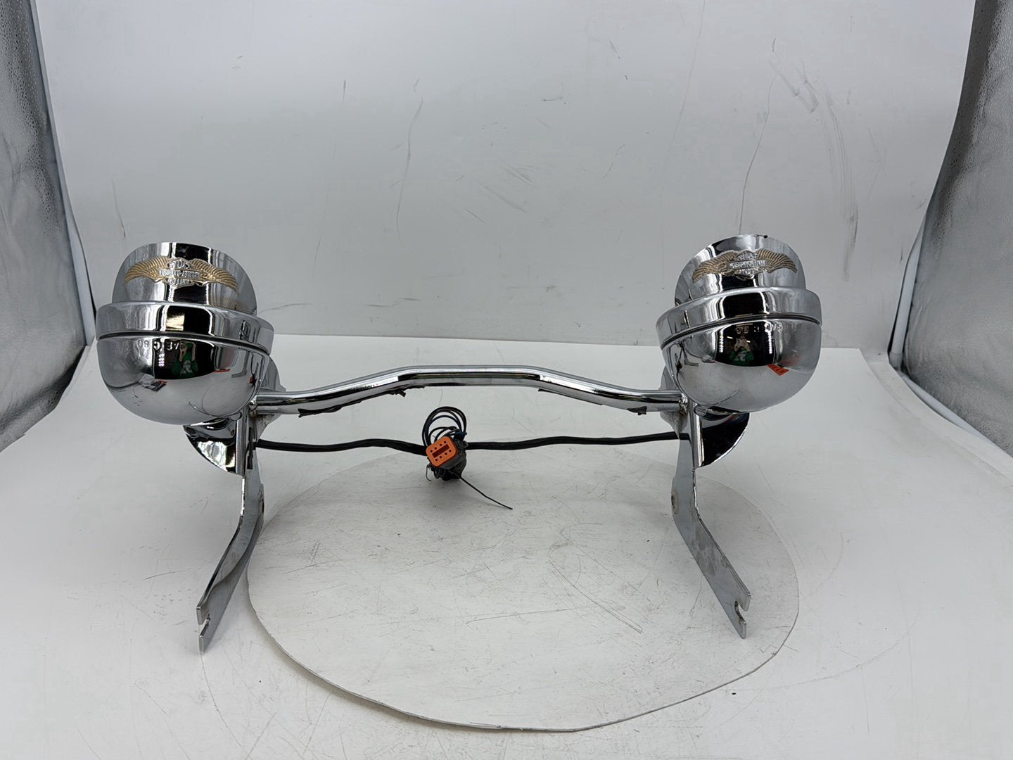 95 Harley Touring Electra Classic OEM Front Turn Signal Indicators Aux Light Bar