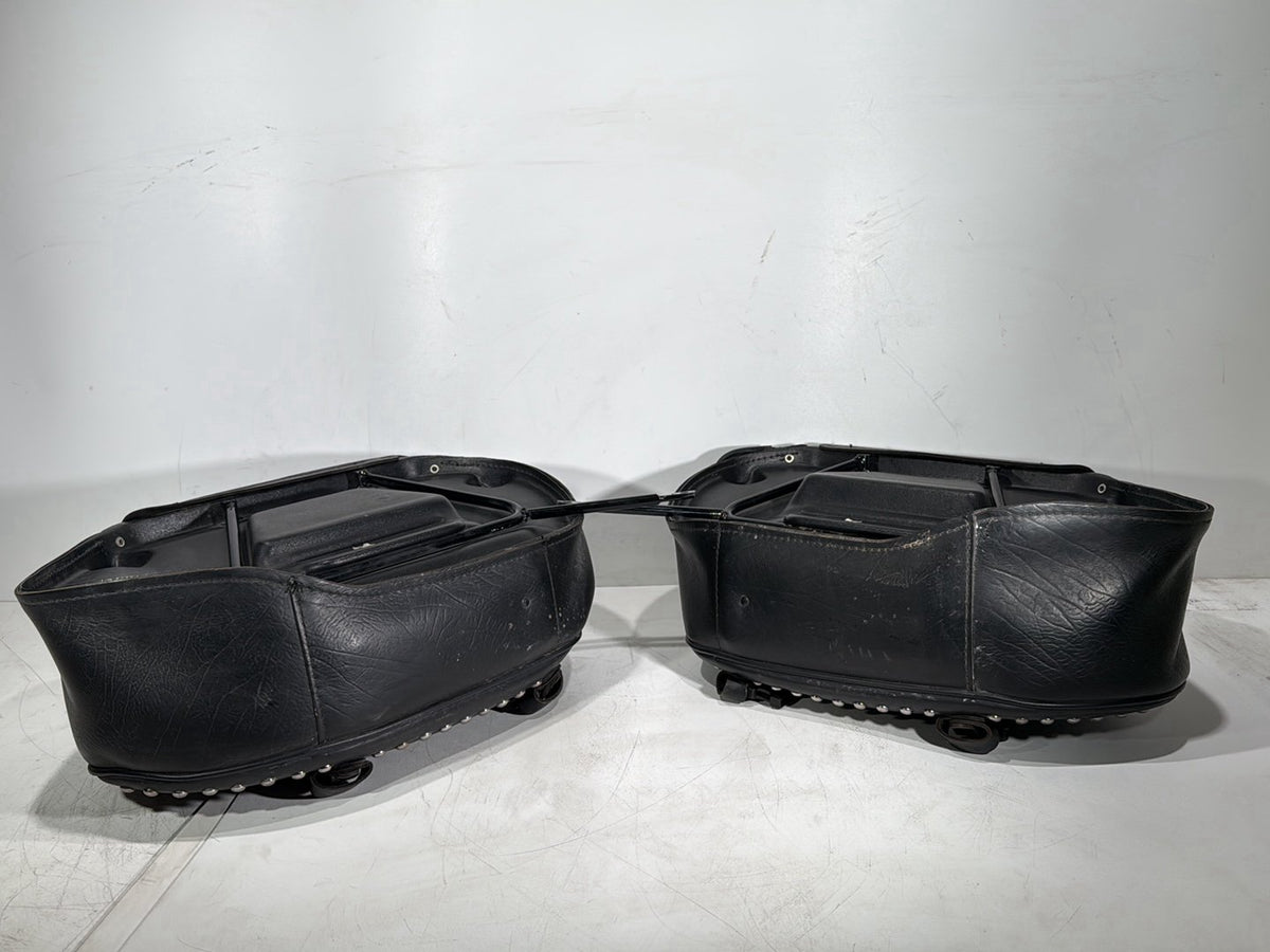 2007 Harley Softail Heritage Classic Rear Left Right Saddlebags Luggage Leather