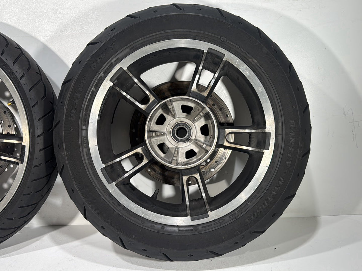 2017 Harley Road Glide Touring Front Rear Wheel Rim Tire 130/60 180/65 16" 19"