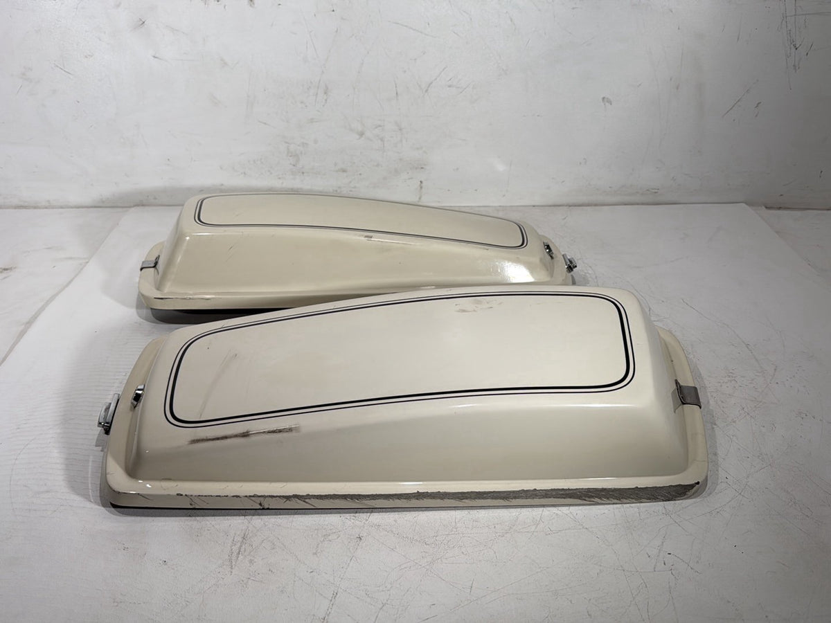1992 Harley Electra Glide Touring Classic Left & Right Saddlebag Lid Cover Caps