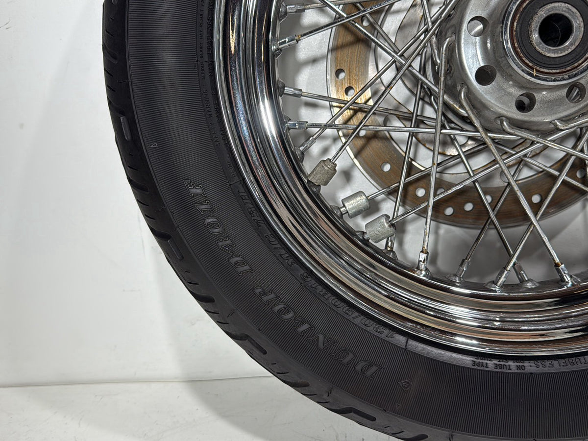 2005 Harley Heritage Softail Front Rear Wheel Rim Tire 130/90B16 150/80B16
