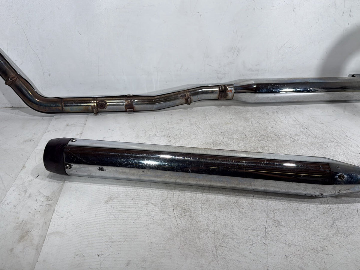2005 Harley Road King Touring Police OEM Exhaust Header Pipes Muffler