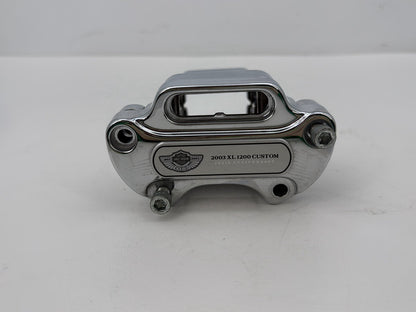 2003 Harley Sportster XL1200C 1200 Custom Anniversary OEM Front Handlebar Riser Top Clamp Chrome