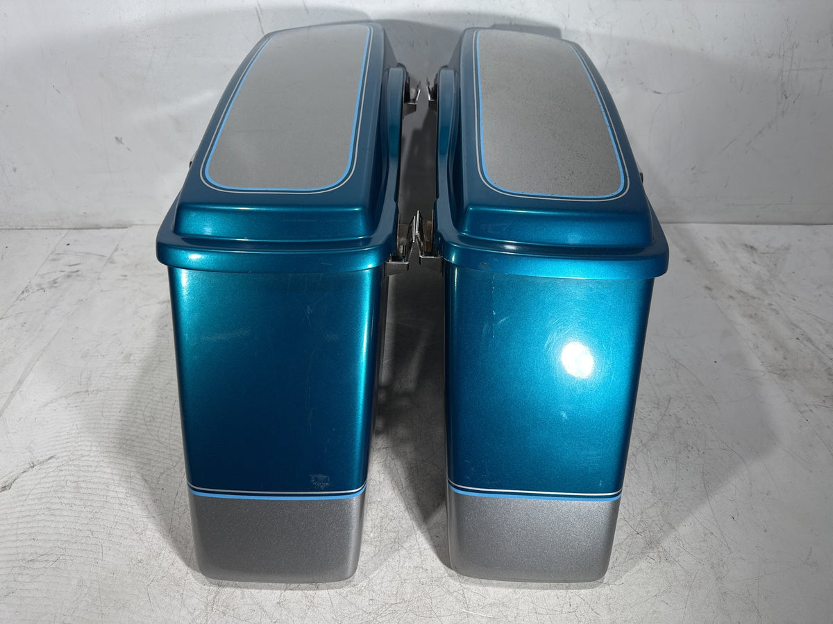 1995 Harley Electra Glide Touring FLHT OEM Left Right Saddlebags Luggage NOKey