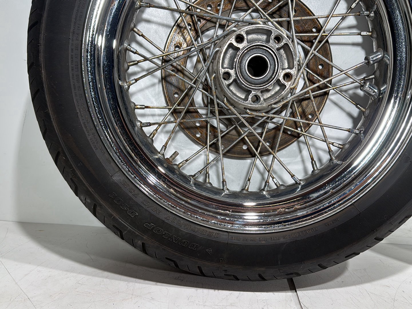 2007 Harley Dyna Street Bob FXDBI OEM Front Rear Wheel Rim Tire Spoked