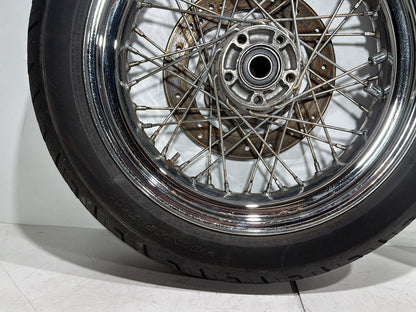 2007 Harley Dyna Street Bob FXDBI OEM Front Rear Wheel Rim Tire Spoked