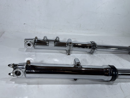 2000 Harley Dyna FXDWG Wide Glide OEM Front Triple Tree Set & LH RH Fork Legs Sliders