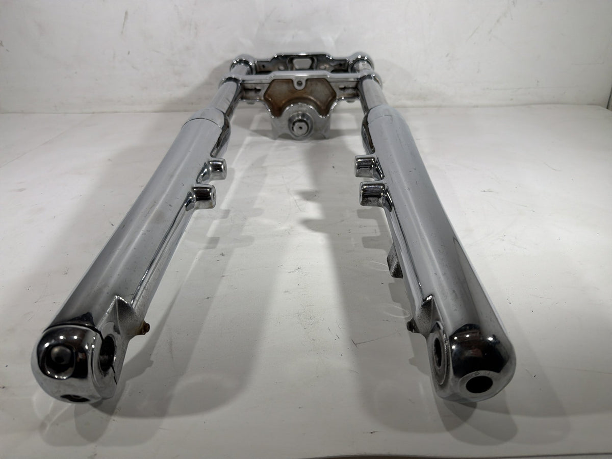 2001 Harley Softail Deuce FXSTD Front Triple Tree Set & LH RH Fork Legs Sliders