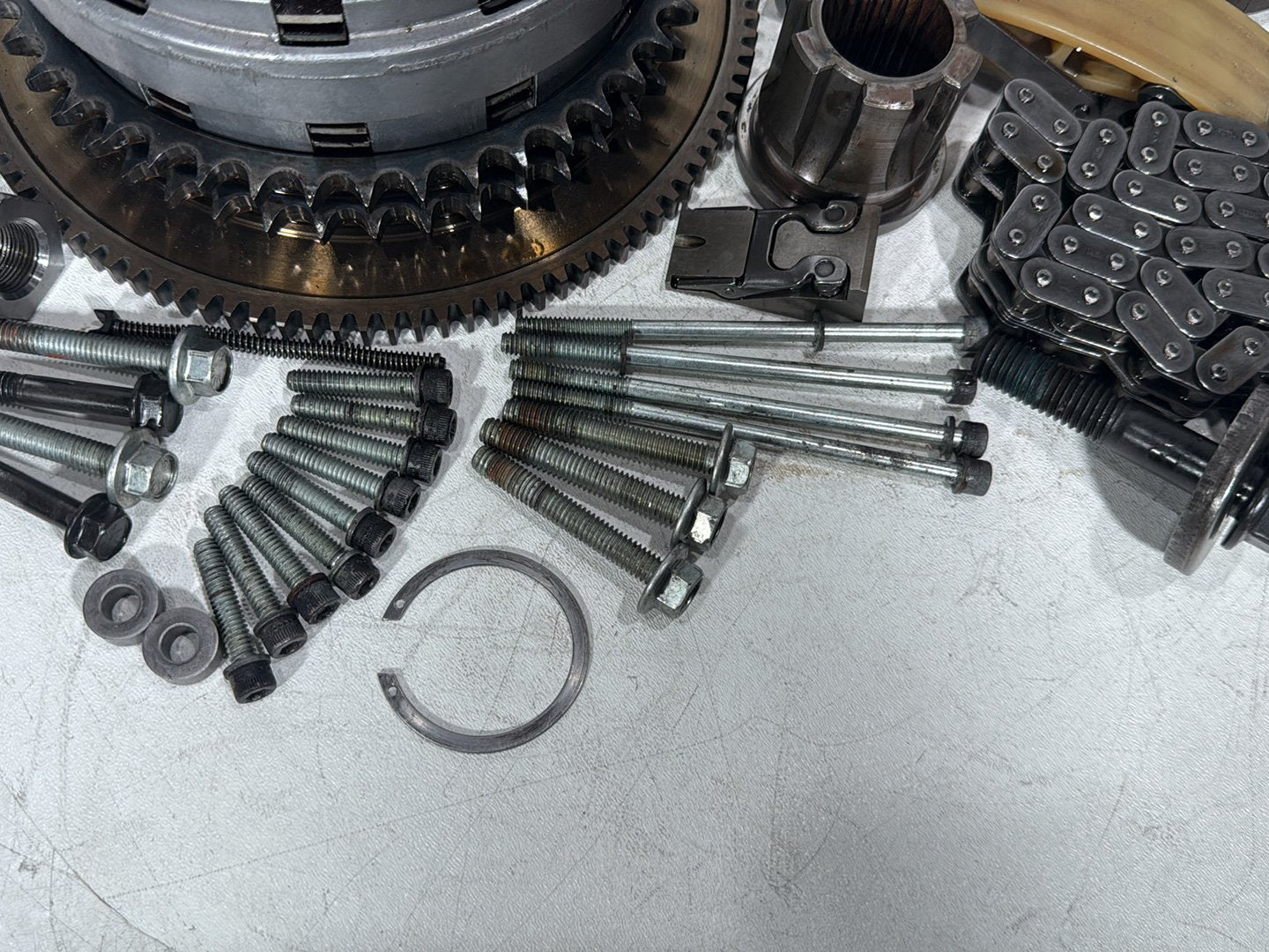 2008 Harley Touring FLHT Electra Glide OEM Clutch Basket Chain Tensioner Kit
