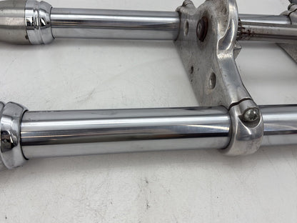 2006 Harley Dyna FXDWGI Wide Glide OEM Front Triple Tree Set & LH RH Fork Legs Sliders