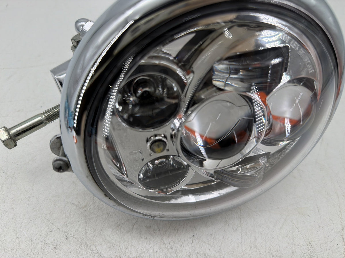 03 Harley Softail Deuce FXSTDI OEM Headlight Headlamp Head Lamp Light LED DENTED