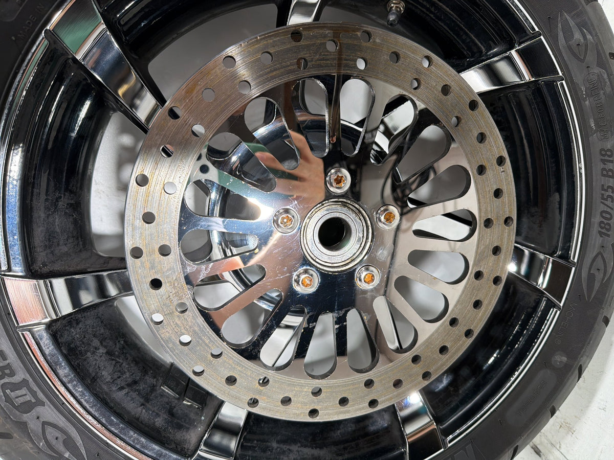 2010 Harley Street Glide Touring FLHX OEM Front & Rear Wheel Rim Tire 18" 18"