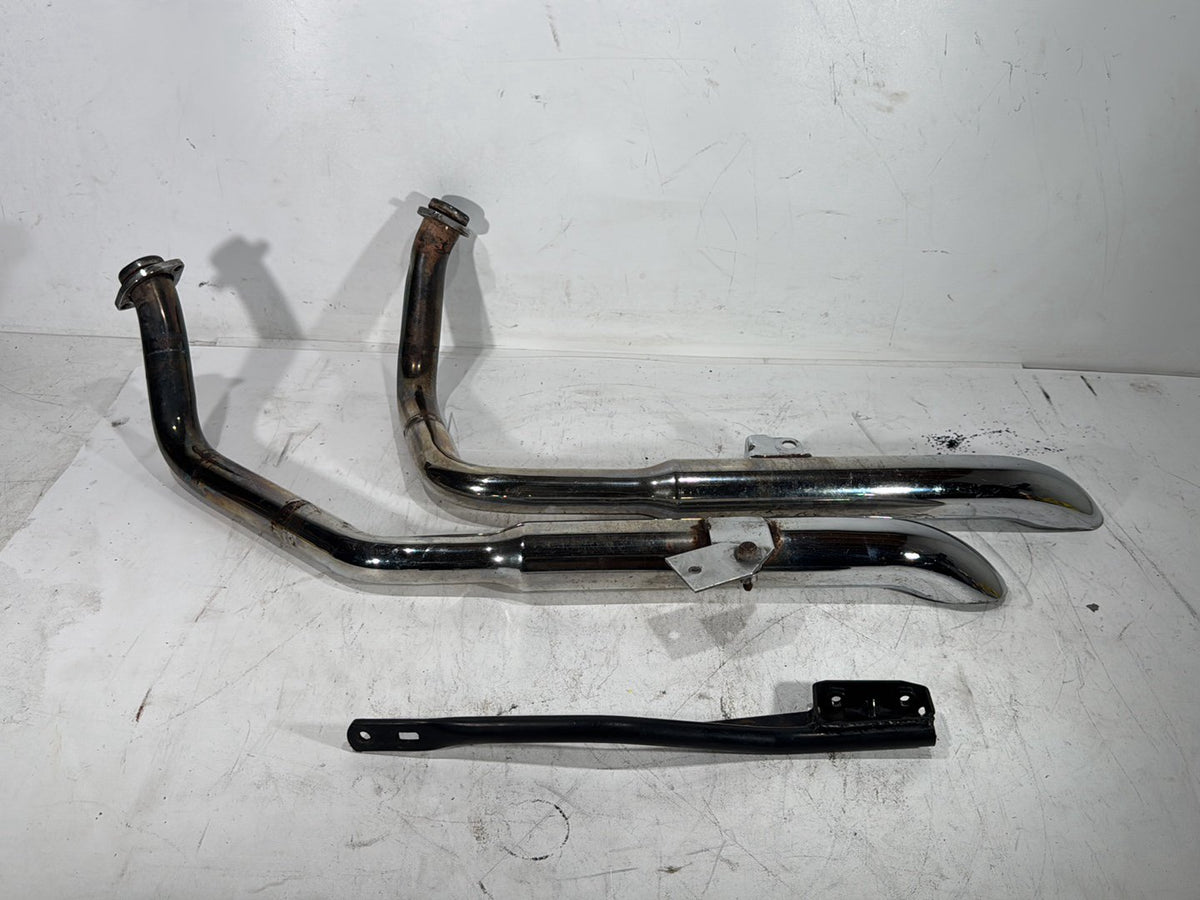 1997 Harley Sportster 1200 XL1200C OEM Exhaust Header Pipes Muffler SCRATCHED