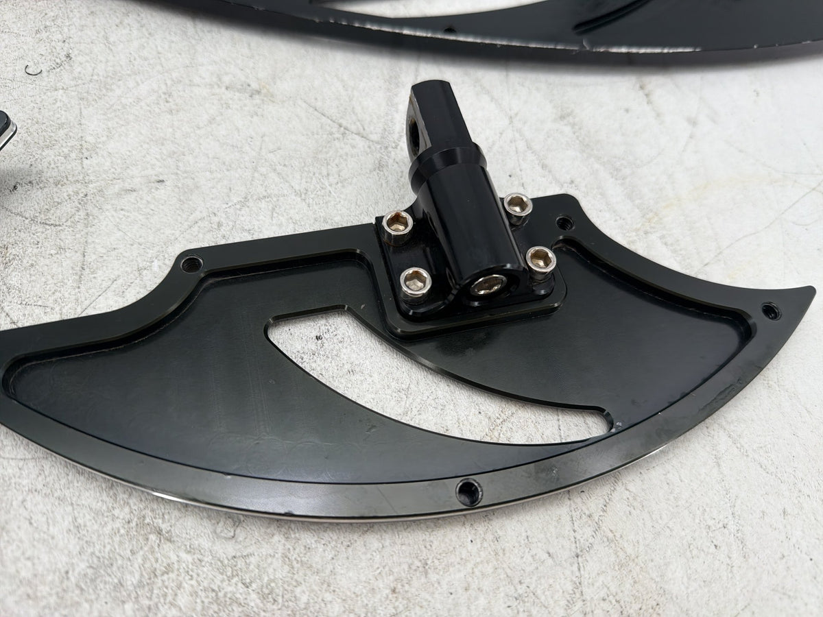 10 Harley Road King Touring Police Left Right Driver & Pass Floorboard Foot Rest