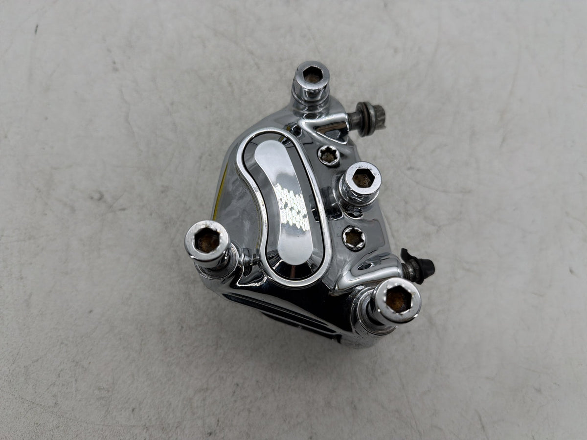 2007 Harley Electra Glide Touring CVO Eagle Front Right 1 Brake Caliper Chrome