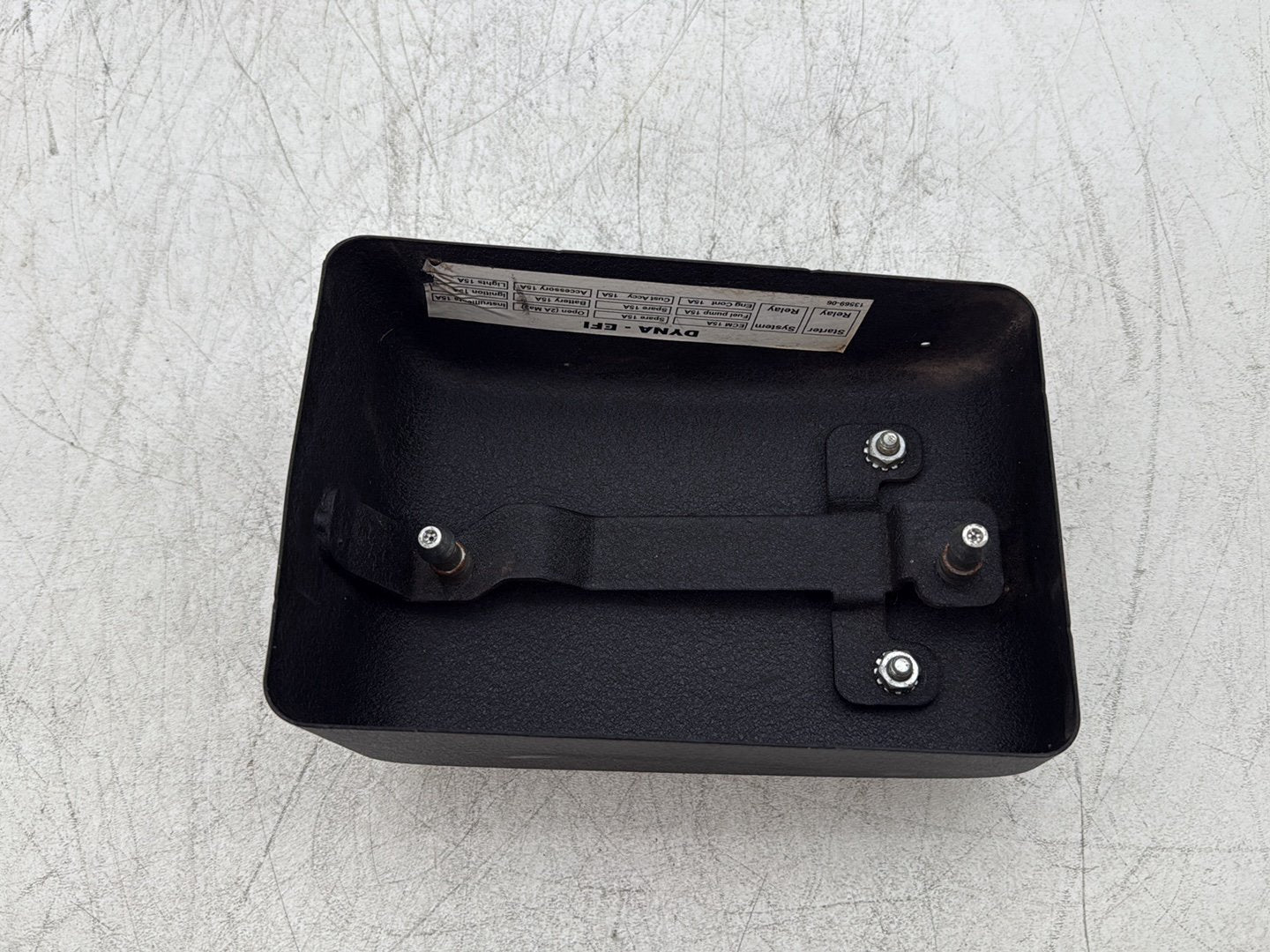 2007 Harley Dyna Street Bob FXDBI OEM Electrical Side Cover Tray Panel