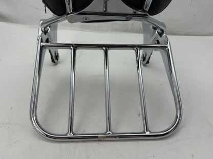 2008 Harley Road King Touring FLHR OEM Rear Sissy Bar w/ Backrest Cushion Pad