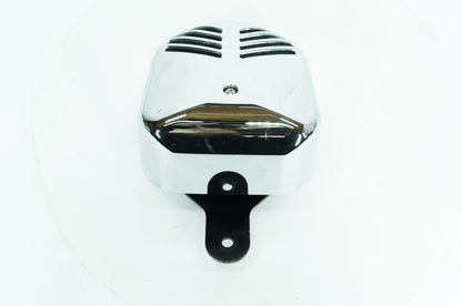 1984 - 1998 Harley-Davidson Touring Electra Glide Classic Horn Signal Klaxon Chrome Cover Ribbed