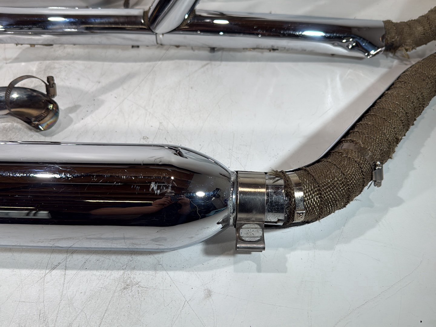 2008 Harley Touring Electra Glide Ultra OEM Exhaust Header Pipes Muffler COBRA