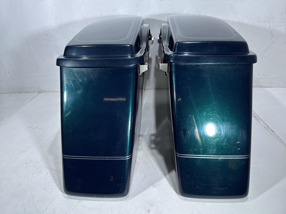 01 Harley Electra Glide Touring Classic OEM Left Right Saddlebags Luggage NOKey