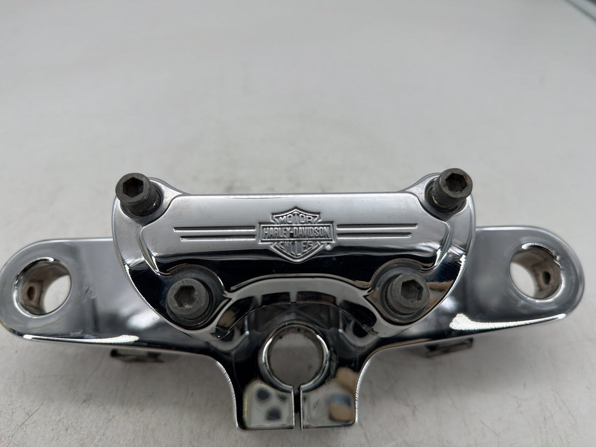 02 Harley Heritage Softail Classic FLSTC OEM Front Fork Upper Triple Tree Clamps