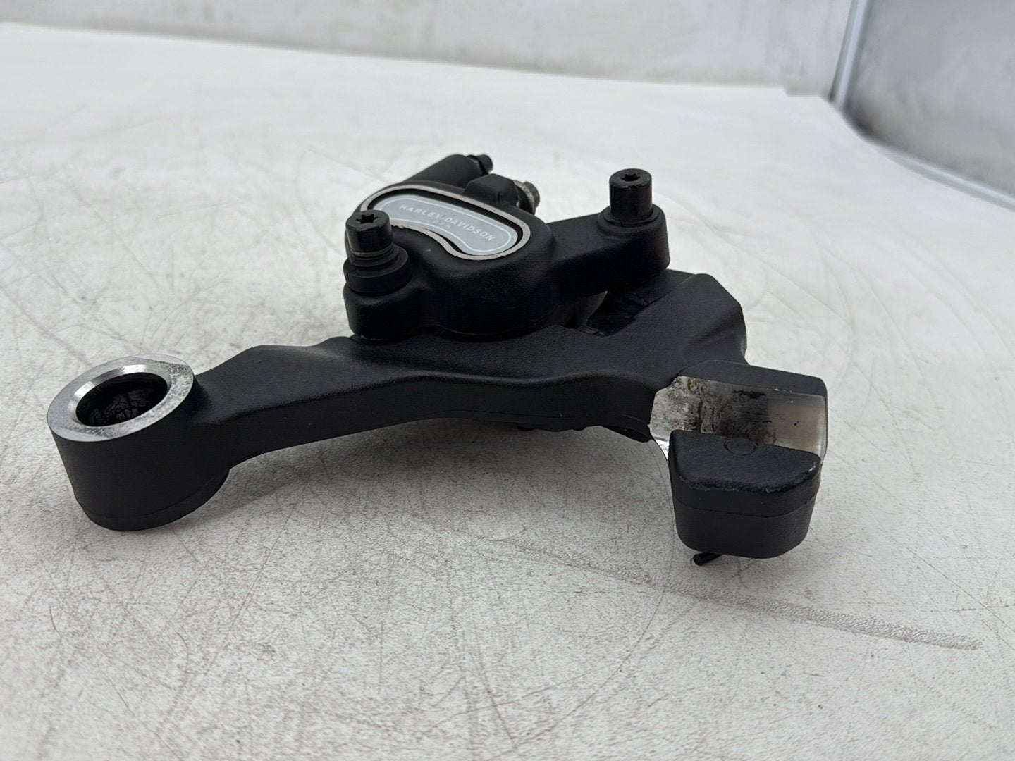 2010 Harley Dyna Fat Bob FXDF OEM Rear Back Brake Caliper w/ Bracket