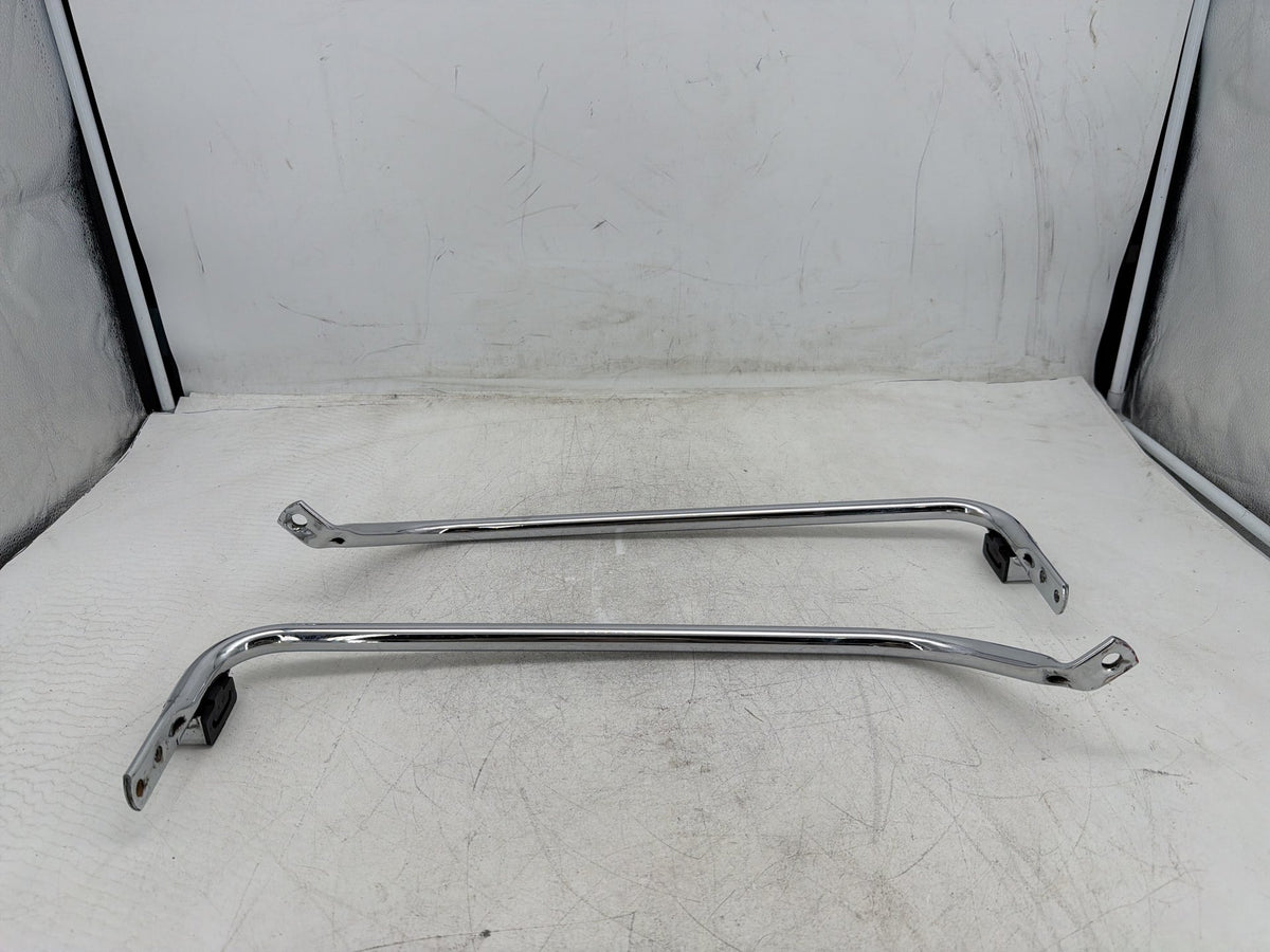 04 Harley Electra Glide CVO Eagle OEM Rear Left Right Saddlebag Guard Rails Bar