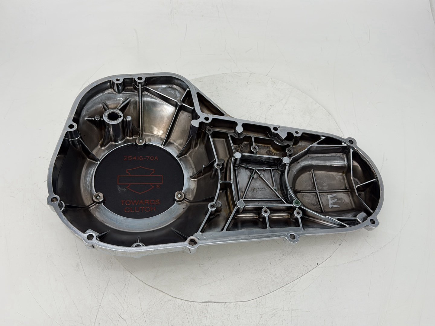 95 Harley Touring Electra Glide Classic Outer Primary Clutch Cover Golden Eagle