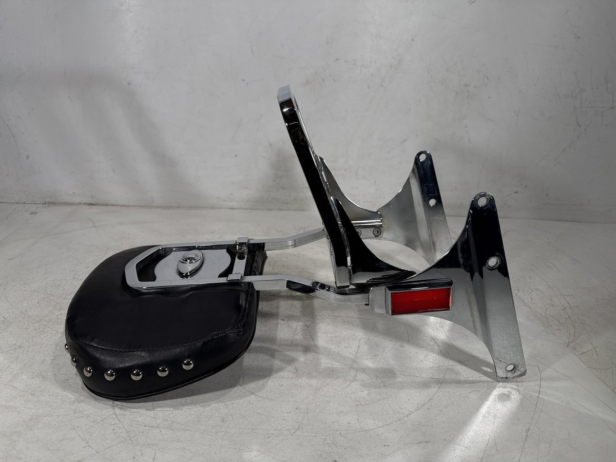 2001 Harley Heritage Softail Classic OEM Rear Sissy Bar w/ Backrest Cushion Pad