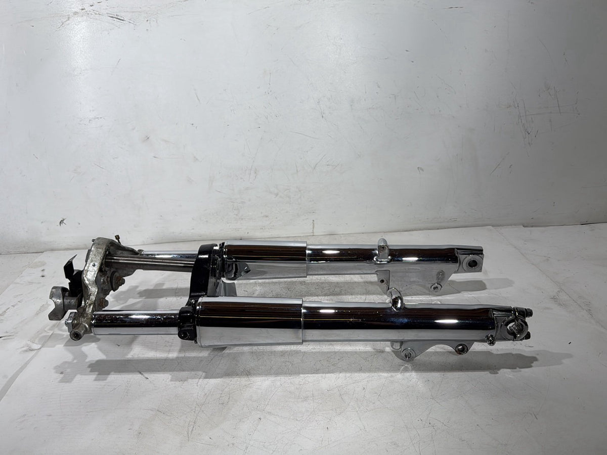 1990 Harley Electra Glide Touring Sport Front Triple Tree Set & LH RH Fork Legs Sliders