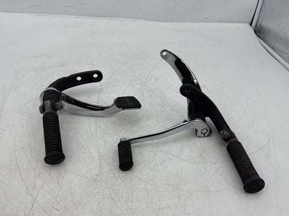 2005 Harley Dyna FXDWG Wide Glide OEM Left Right Foot Brake Control Pegs