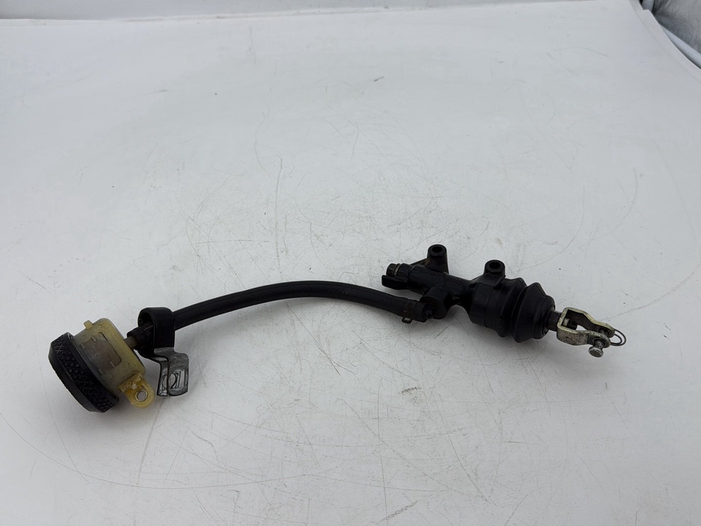 2006 Harley Sportster XL883C 883 Custom OEM Rear Brake Master Cylinder Bottle Brake Line