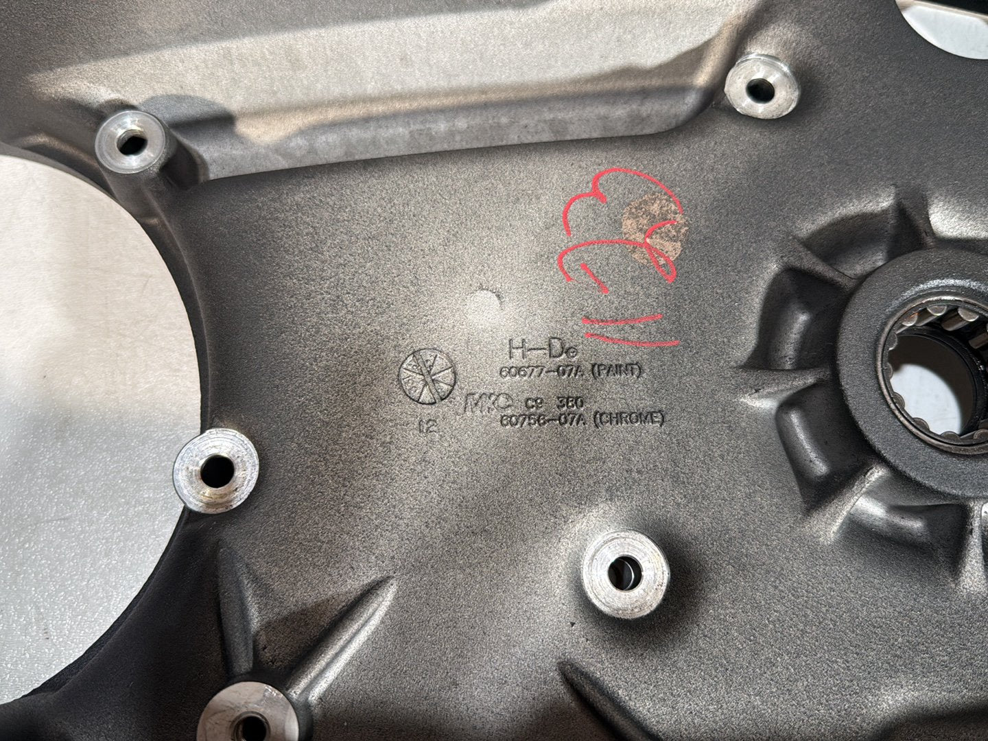 2008 - 2016 Harley-Davidson Touring Electra Glide Ultra Inner Primary Clutch Cover 60432-07A