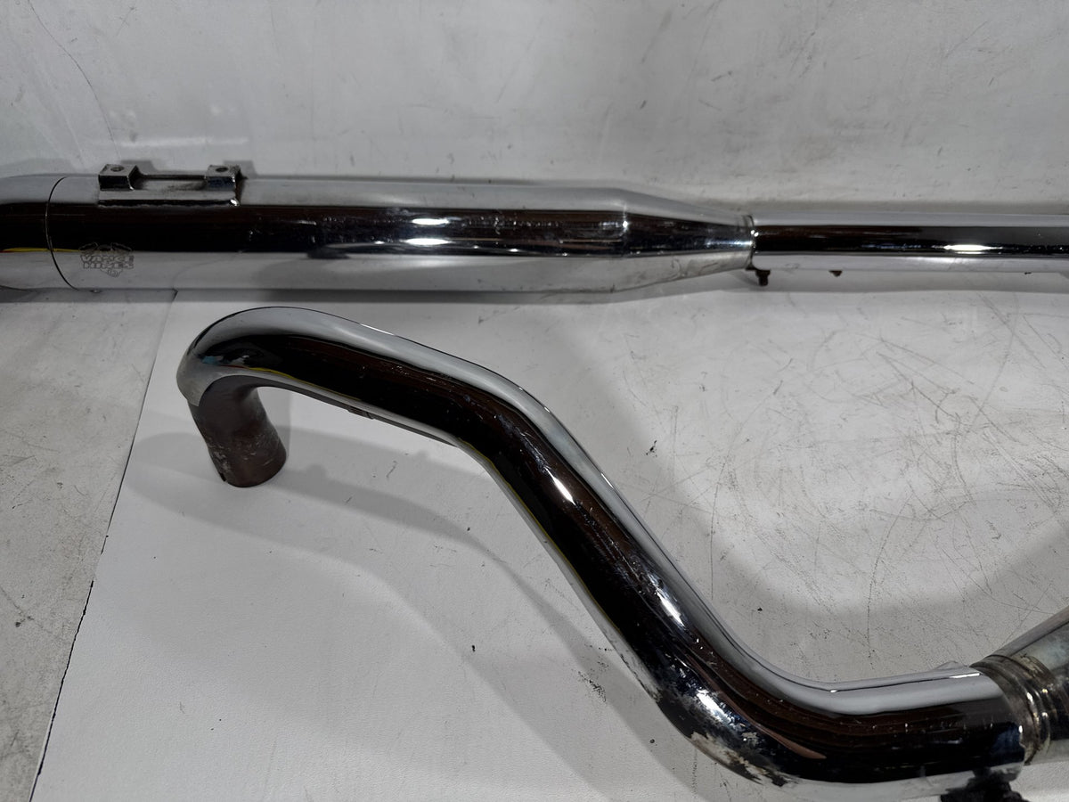 06 Harley Road King Touring Custom Exhaust Header Pipes Vance & Hines Scratched