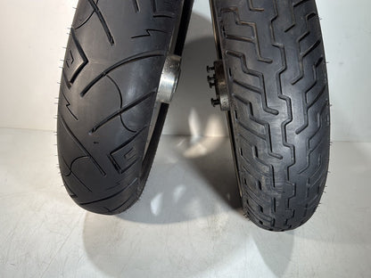 2007 - 2012 Harley-Davidson Touring Electra Glide Ultra Front & Rear Wheel Rim Tire 43402-00B