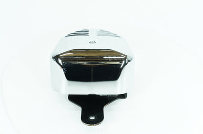 1984 - 1998 Harley-Davidson Touring Electra Glide Classic Horn Signal Klaxon Chrome Cover Ribbed
