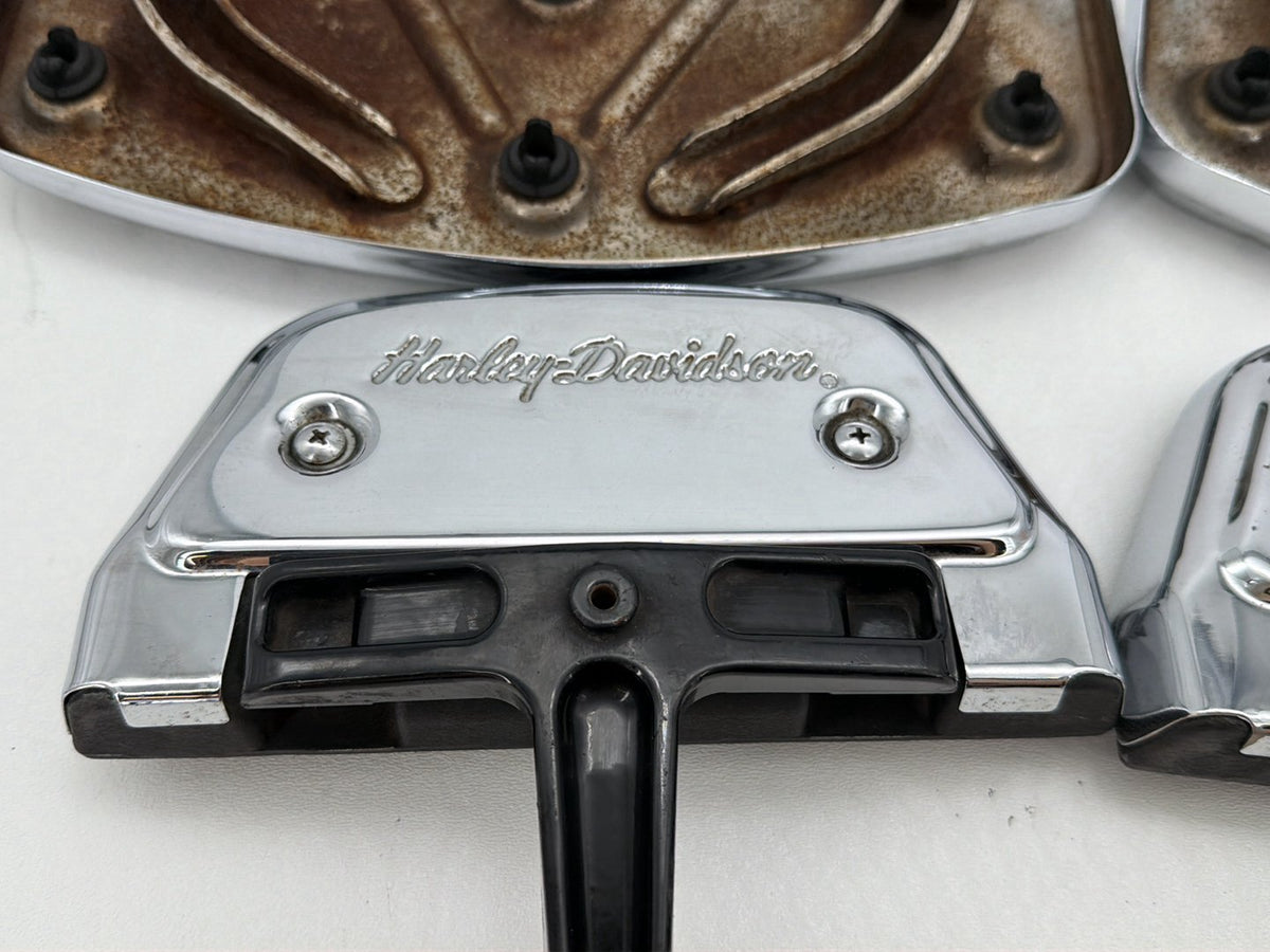 1994 Harley Electra Touring Left Right Driver & Pass Floorboard Foot Rest SKULL