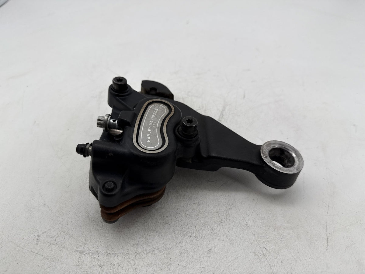 2008 Harley Softail Custom FXSTC OEM Rear Back Brake Caliper w/ Bracket